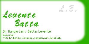 levente batta business card